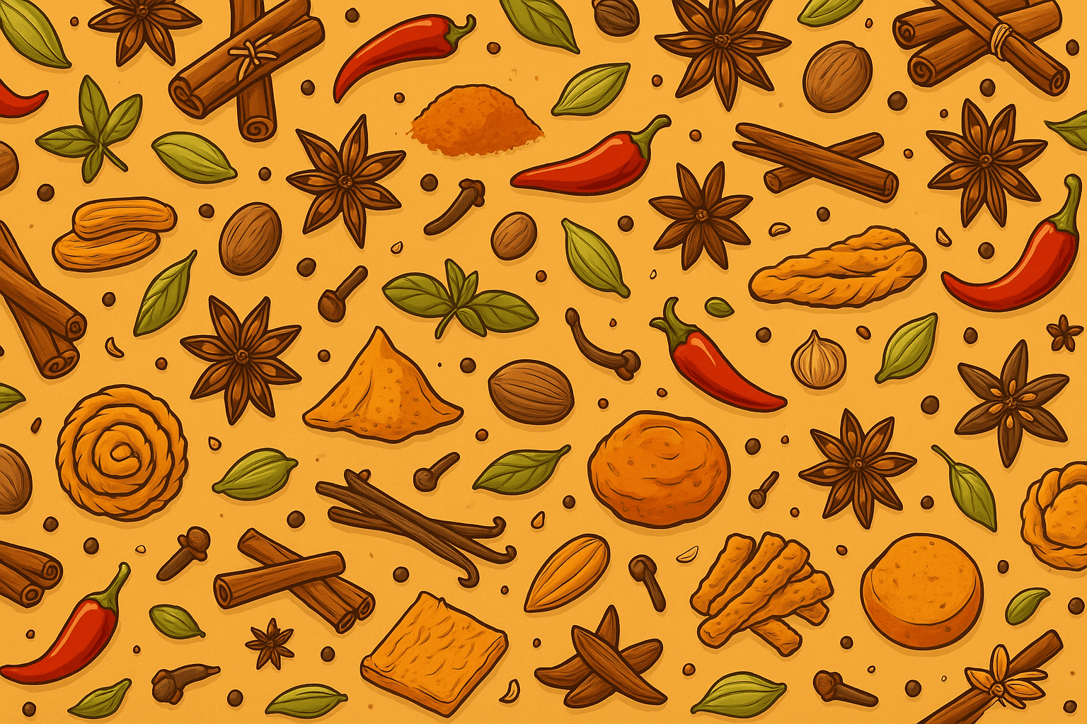 Traditional south indian spices